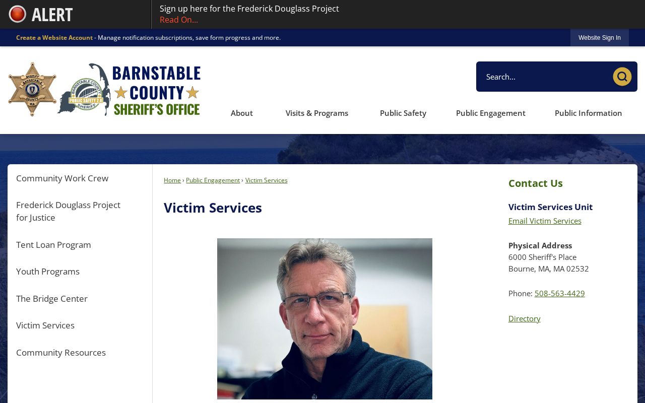 Barnstable County certified victim release notification information